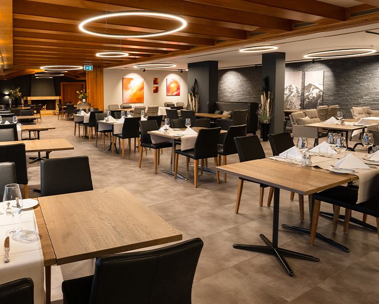 Blick in den Restaurantraum des Restaurant Schuh